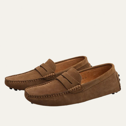 Men’s Suede Texture Slip On Driving Moccasins