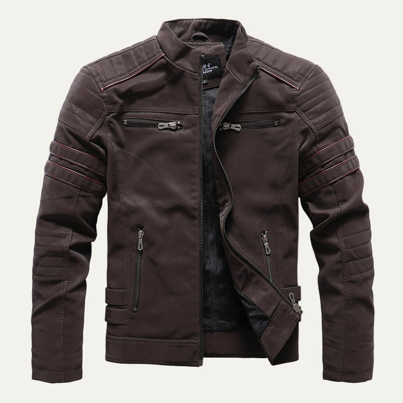Men’s Quilted Racing Motorcycle Jacket