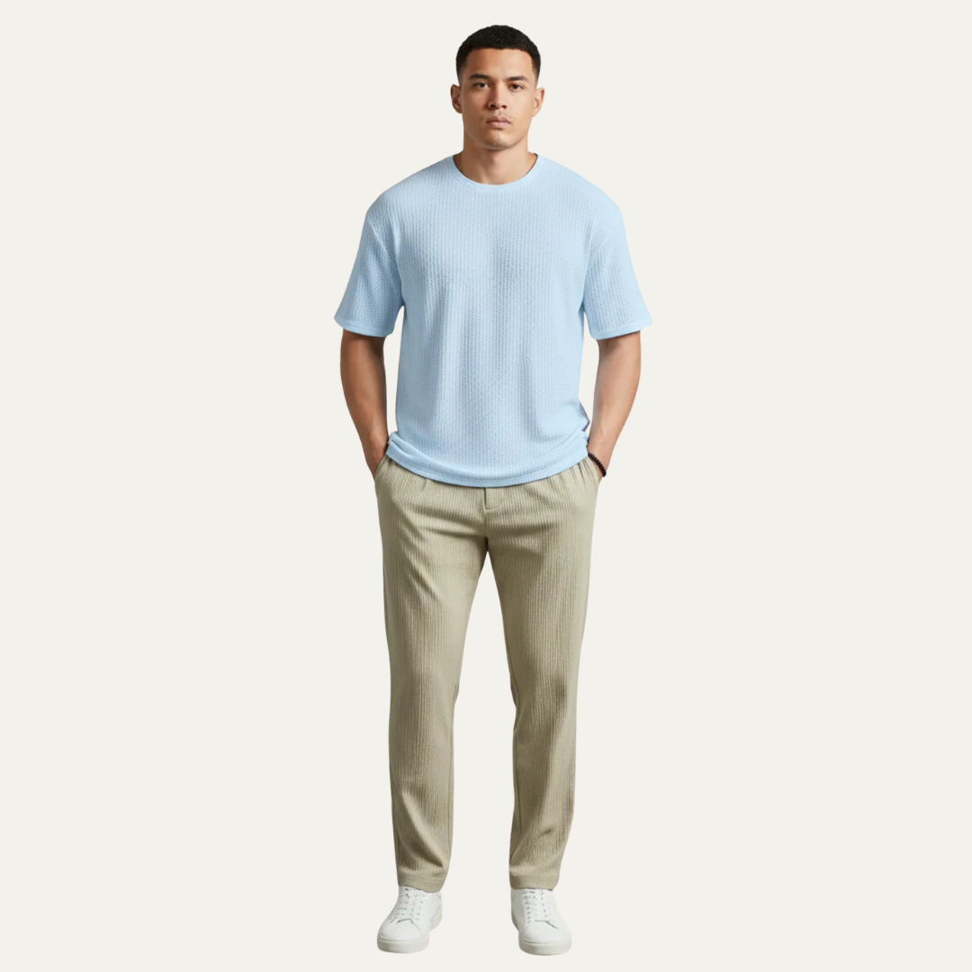 Men’s Casual Short Sleeve Bowling Shirt