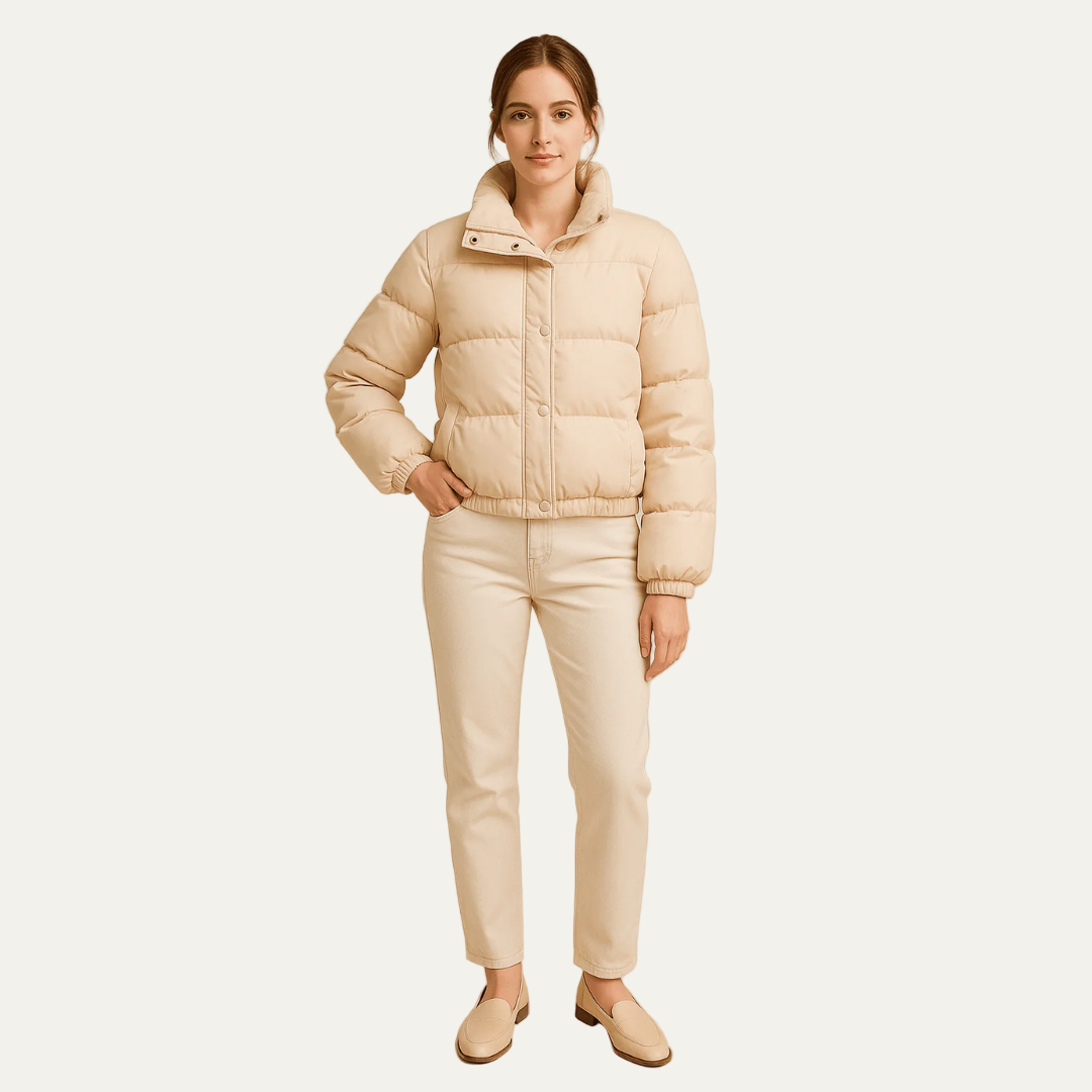 Women’s Boxy Cropped Puffer Jacket