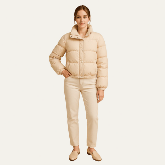 Women’s Boxy Cropped Puffer Jacket