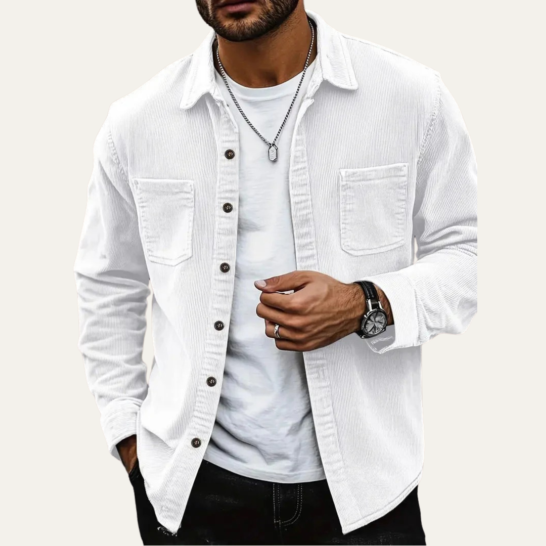 Men’s Textured Corduroy Shacket