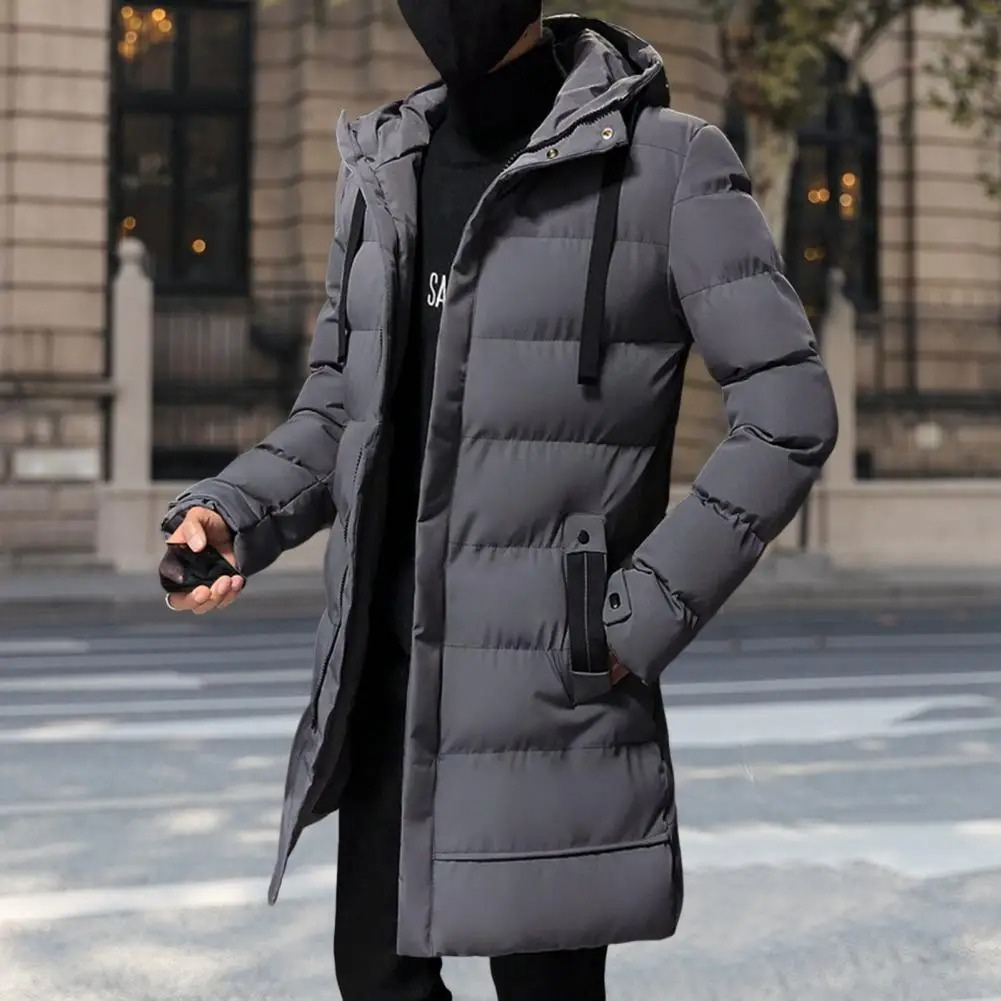 Warm Waterproof Men's Winter Puffer Coat with Zip - BritishElegance