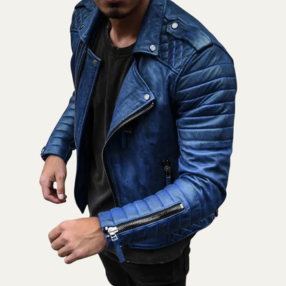 Men’s Classic Moto Leather Jacket