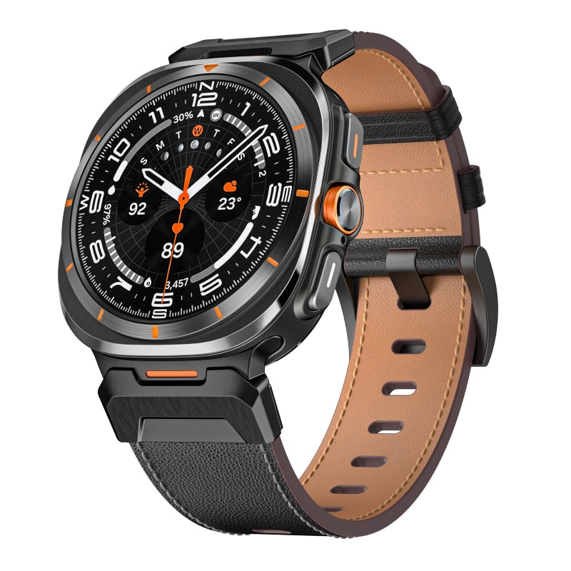 Durable Leather Band for Samsung Watch 7 Ultra - BritishElegance