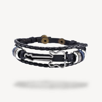 Guitar Design Leather Bracelet