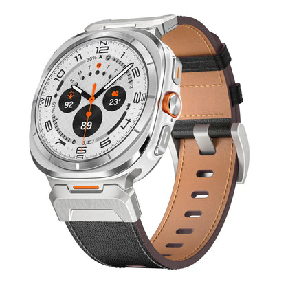 Durable Leather Band for Galaxy Watch Ultra