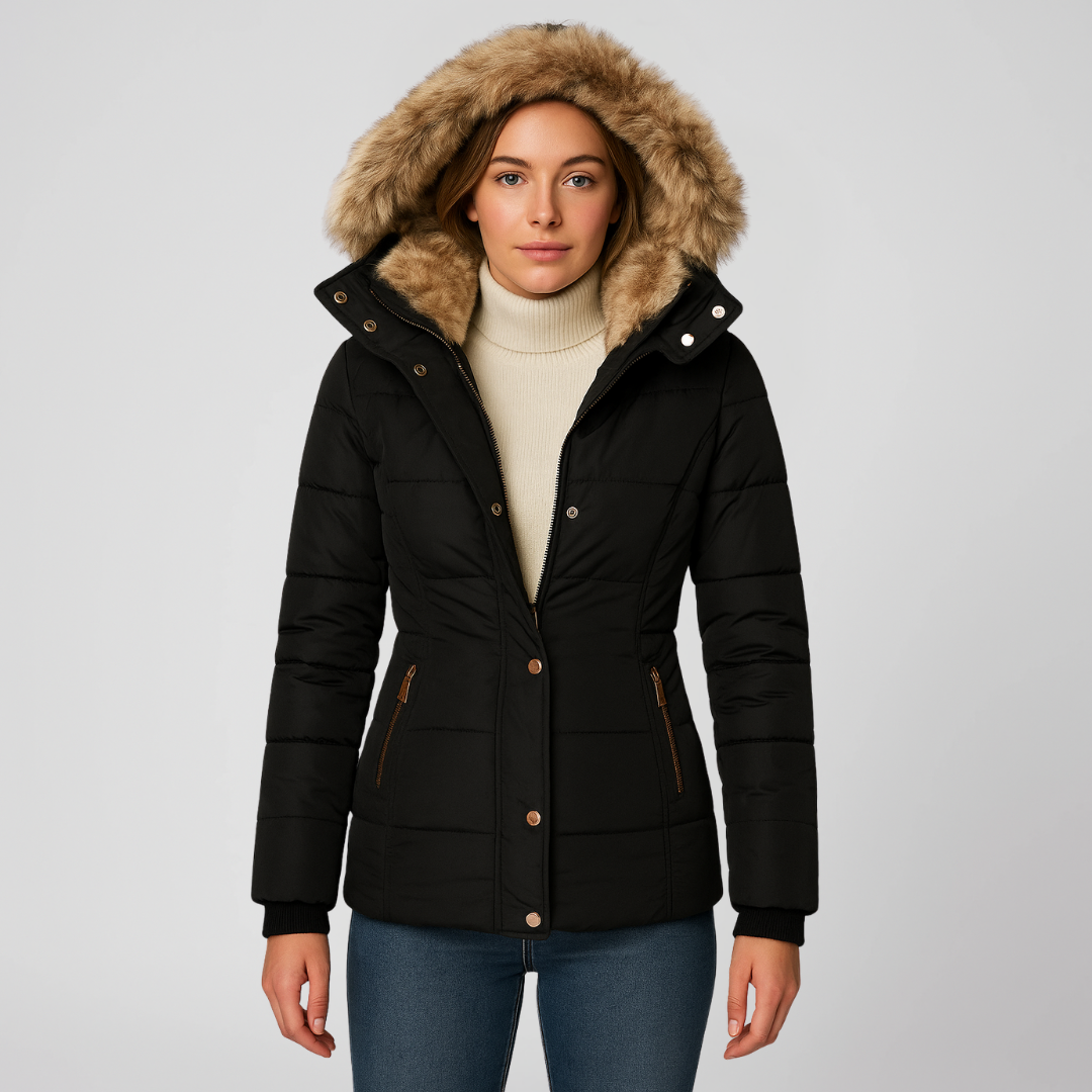 Serava | UrbanEase Coat - Fashionable Hooded Outerwear with Long Sleeve Warmth