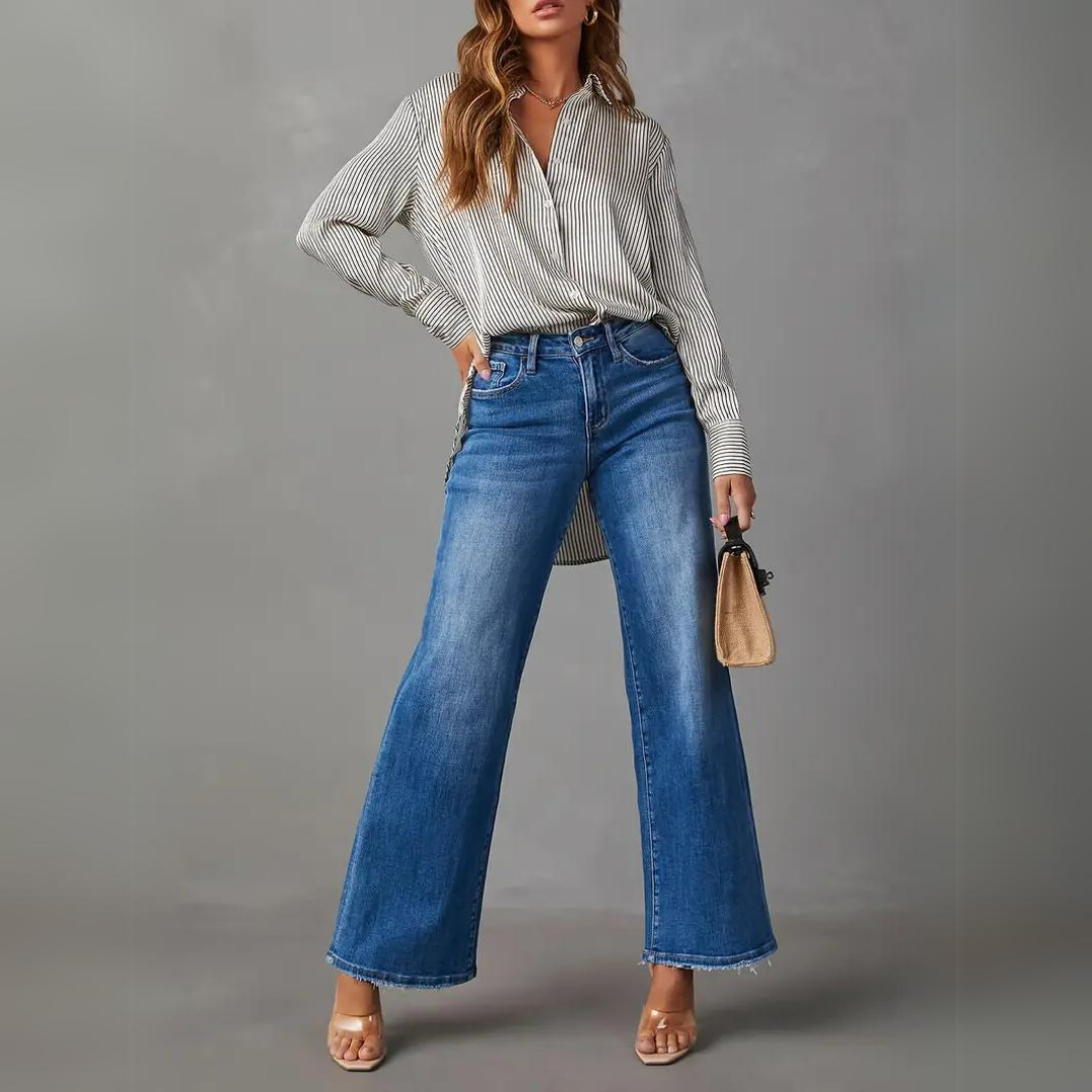 Comfortable Loose Fit Womens Jeans - BritishElegance