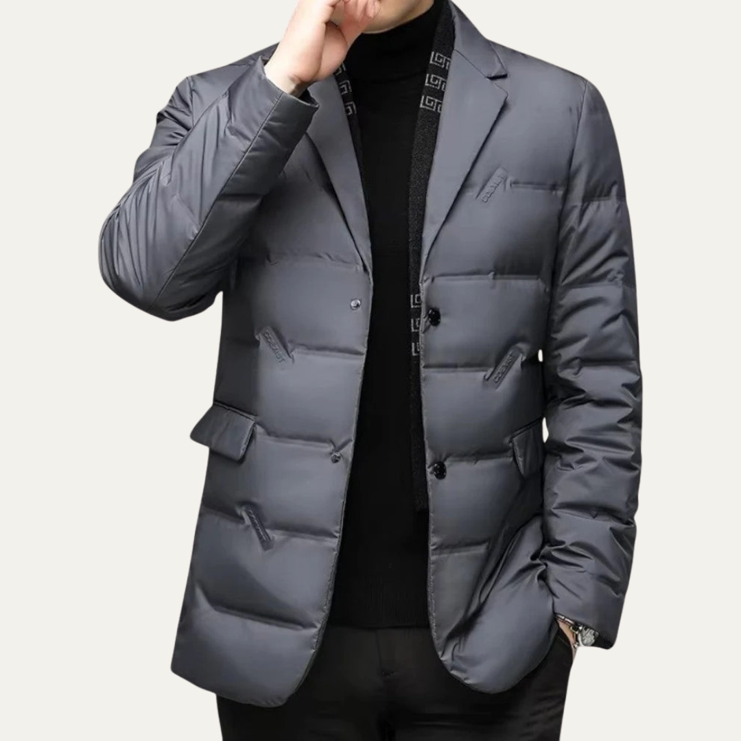 Men’s Quilted Down Blazer Jacket