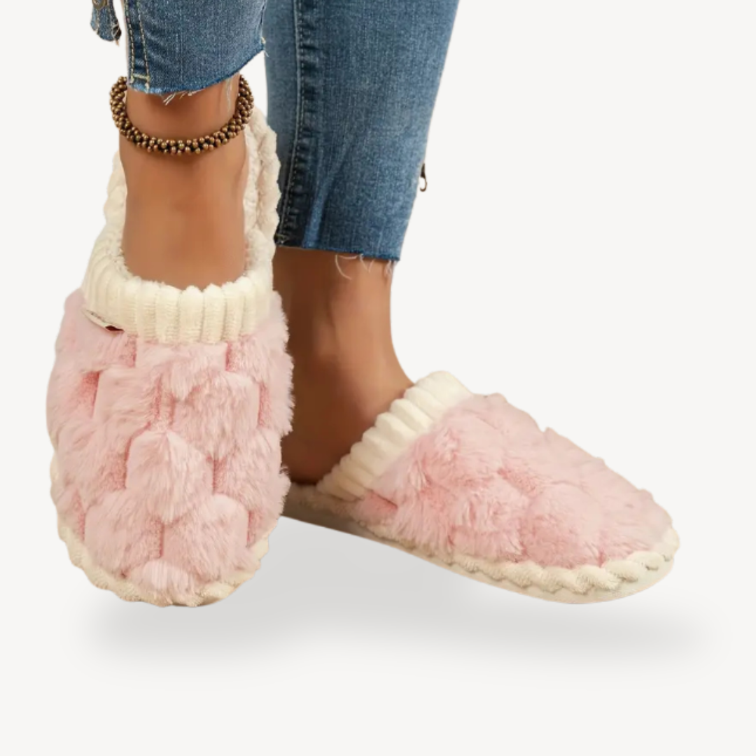 Women's Orthopedic Fluffy Cushioned Indoor Slippers