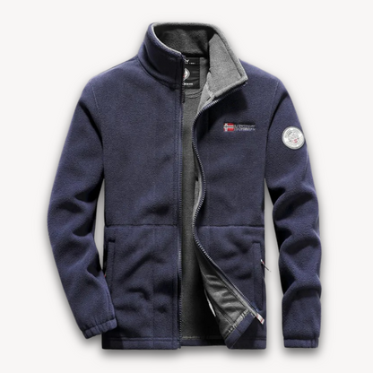 Men's Fleece Jacket, Warm Winter Outdoor Coat - Full-Zip