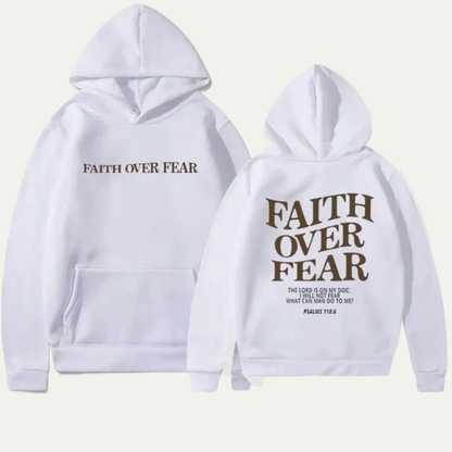 Men’s Religious Verse Print Pullover Hoodie