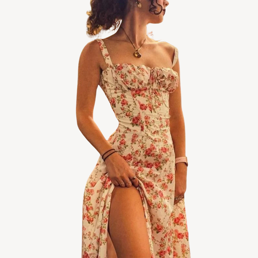 Women’s Floral Split Midi Dress