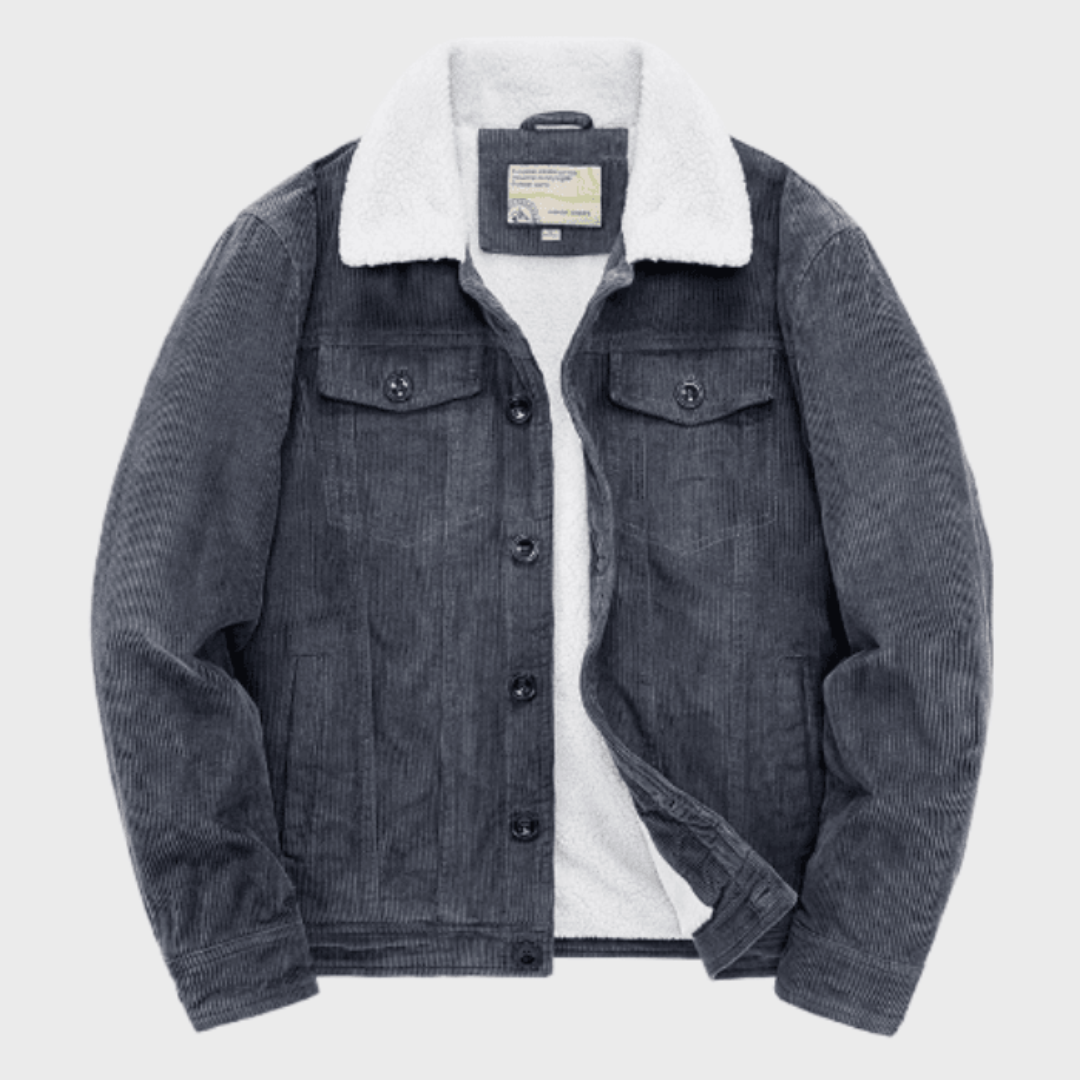 Men’s Sherpa Lined Corduroy Trucker Jacket
