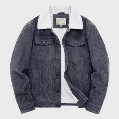 Men’s Sherpa Lined Corduroy Trucker Jacket