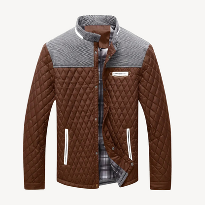 Quilted Colorblock Jacket Men