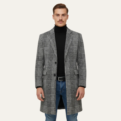 Men’s Classic Plaid Topcoat