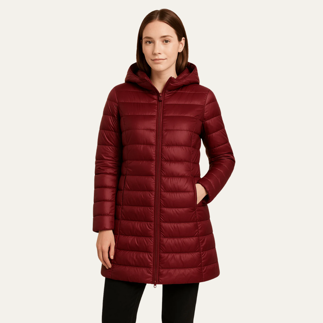 Women’s Shiny Quilted Puffer Coat