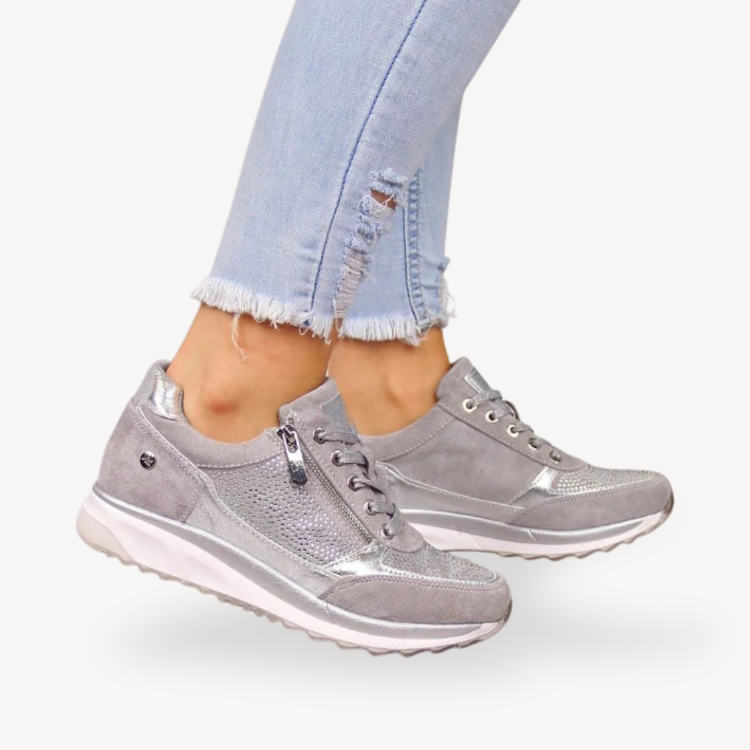 Women's Orthopedic Suede Wedge Sneakers