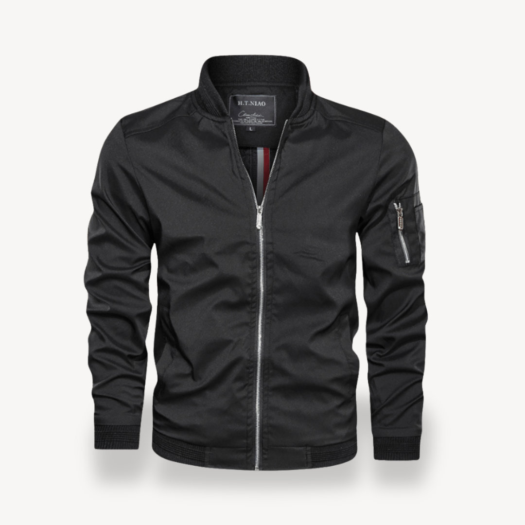 Men's Lightweight Bomber Jacket Zip Pocket