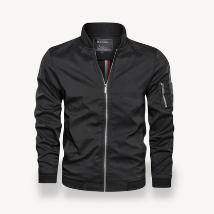 Men's Lightweight Bomber Jacket Zip Pocket
