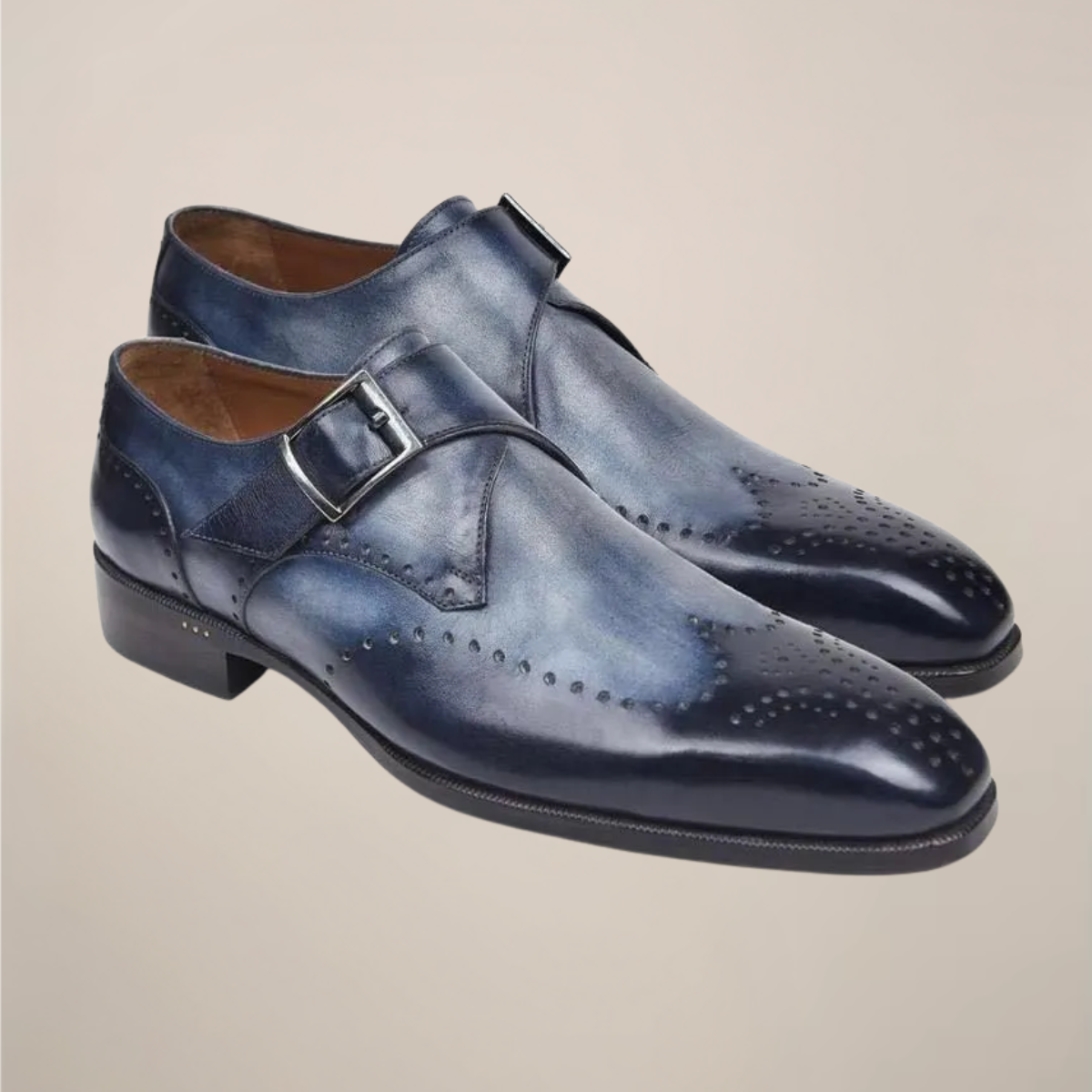 Men’s Monk Strap Dress Shoes – Classic Buckle Design