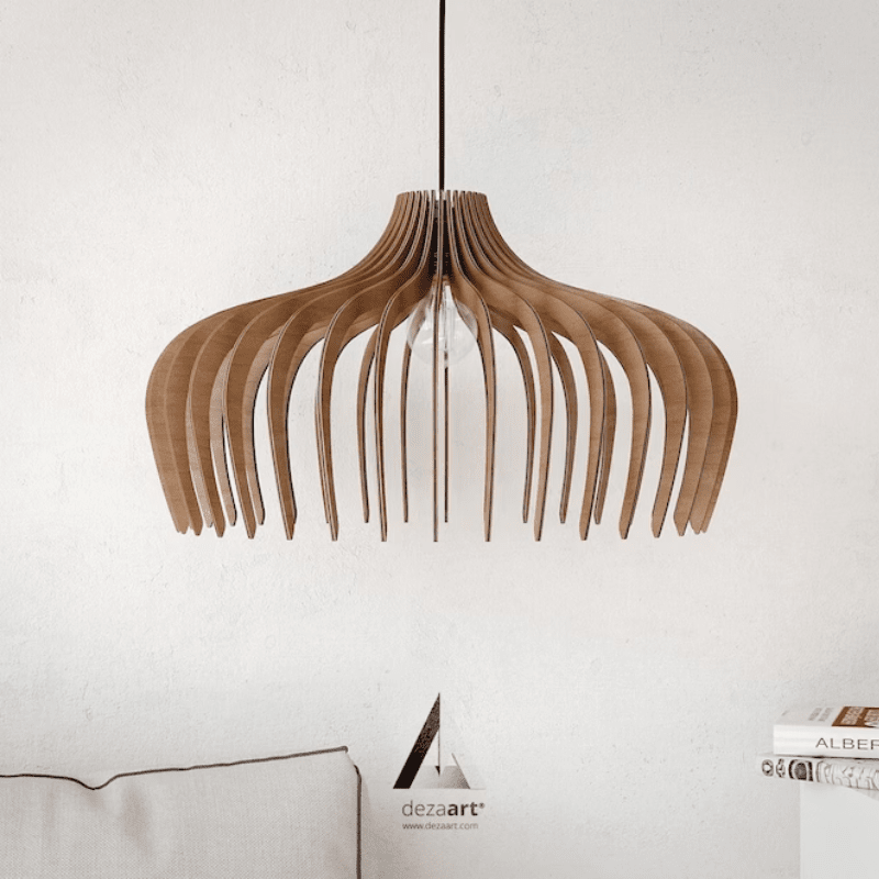 Rustic Wood Pendant Chandelier - BritishElegance