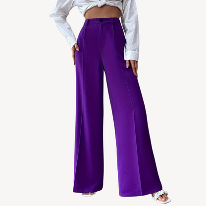 Wide-Legged Purple Trousers