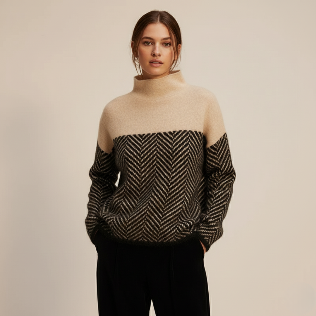 Soft Cashmere Turtleneck Sweater Design - BritishElegance