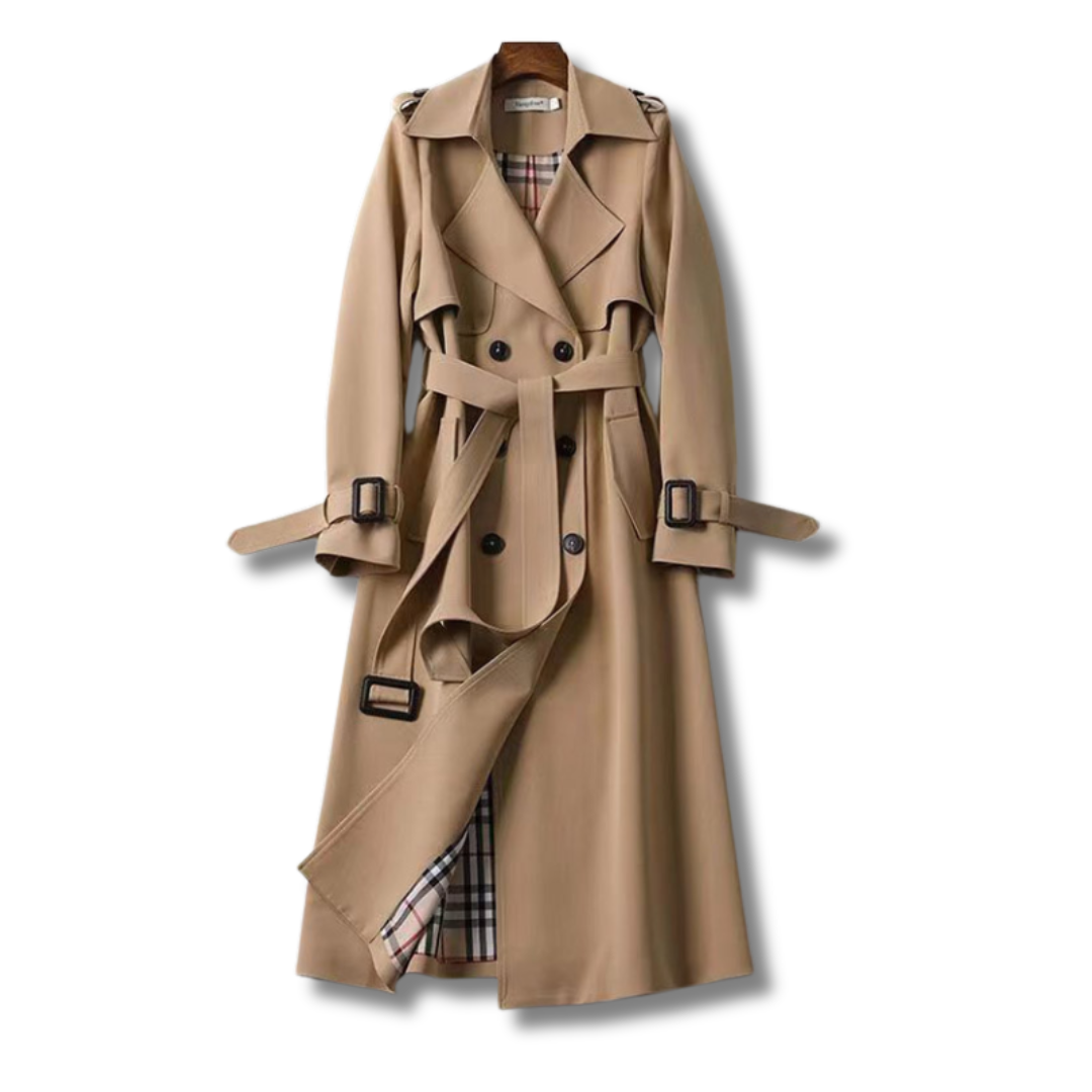 Women’s Premium Classic Trench Coat – Wool-Blend Fabric & Timeless Style