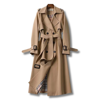 Women’s Premium Classic Trench Coat – Wool-Blend Fabric & Timeless Style