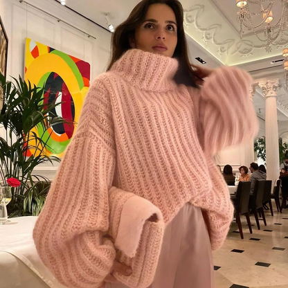 Warm Women's Cozy Crew Neck Winter Sweater - BritishElegance