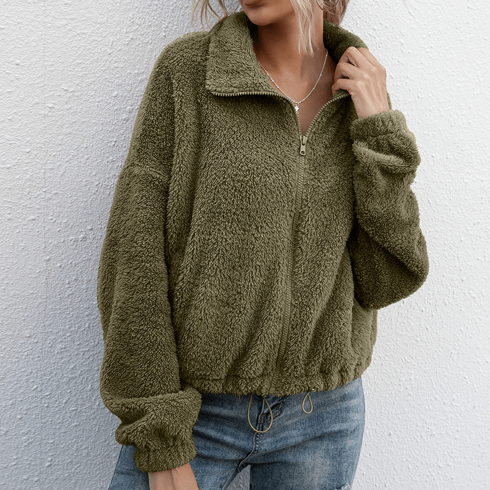 Warm Winter Zip Up Casual Jacket - BritishElegance