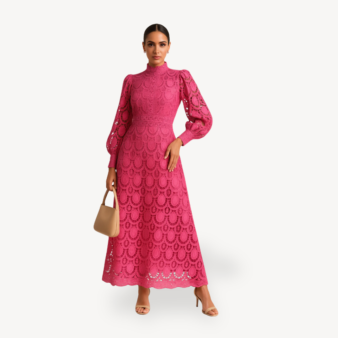 Lace Midi Dress Women