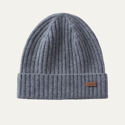 The Blackwell Men's Stylish Ribbed Knit Cashmere Beanie