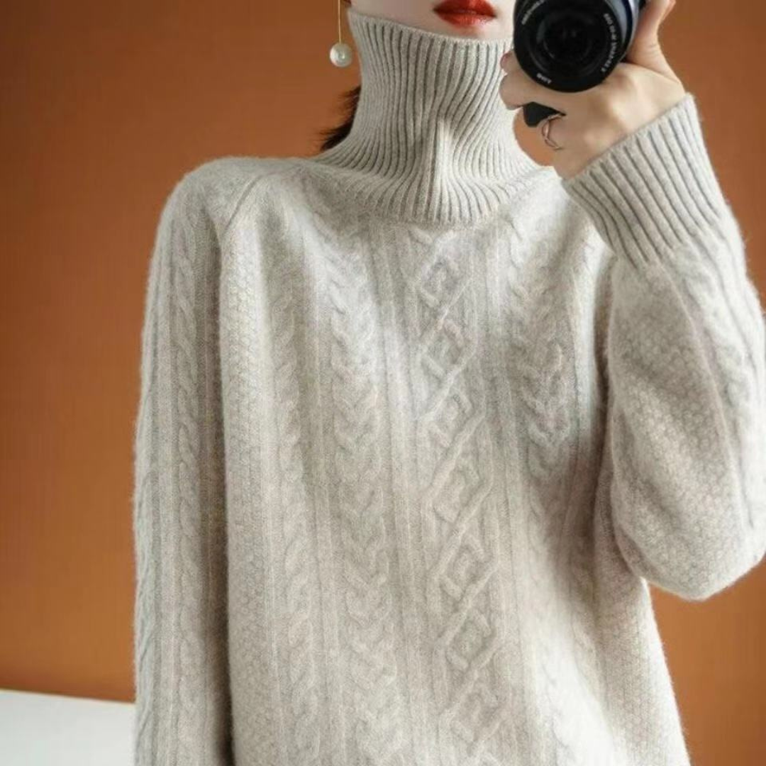 Judy | Women's Knitted Sweater | Turtleneck | Warm