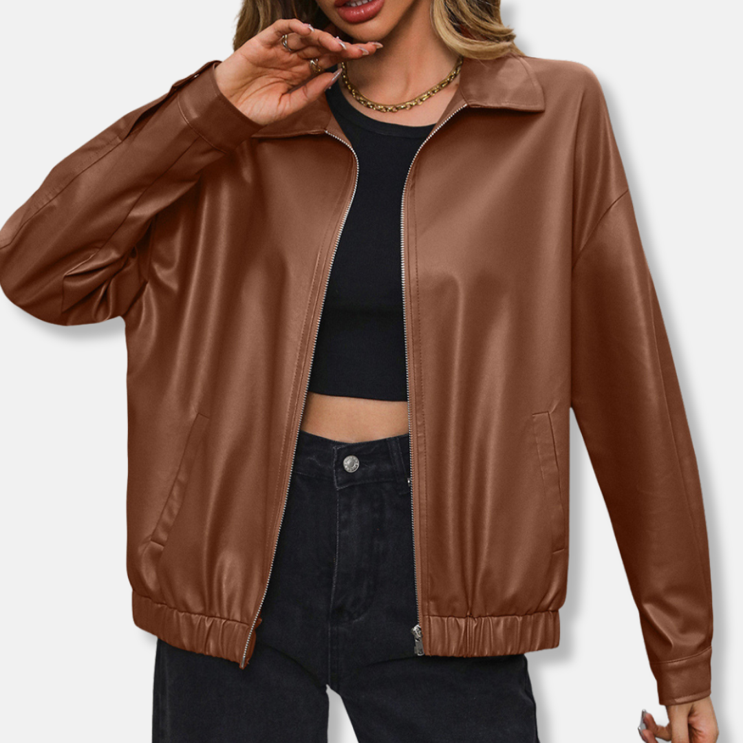 Bianca Bomber Jacket | Relaxed Fit Cropped Jacket