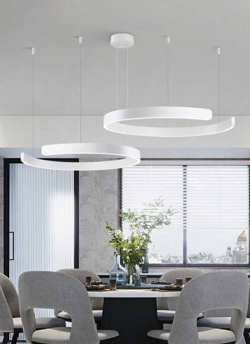 Circular LED Ceiling Light Fixture Warm Soft Lighting