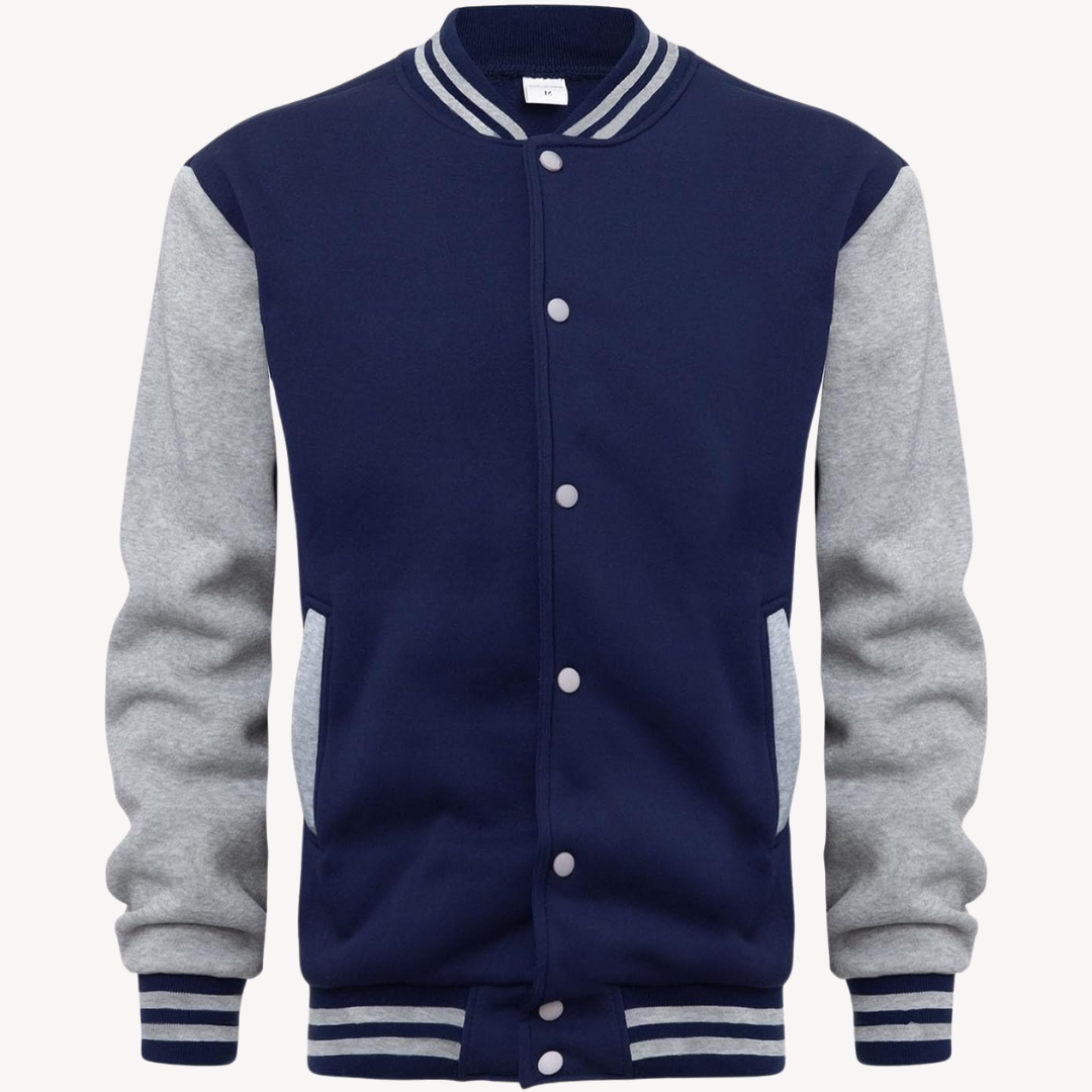 Men’s Color Block Varsity Jacket