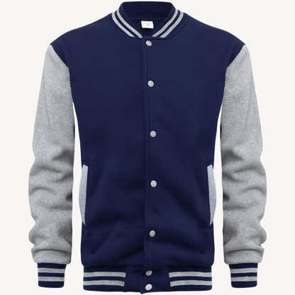 Men’s Color Block Varsity Jacket