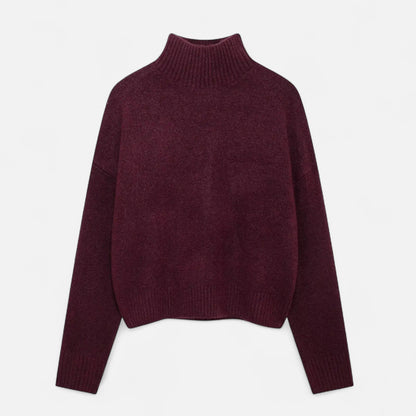 Women's turtleneck sweater - Warm vintage style with timeless elegance