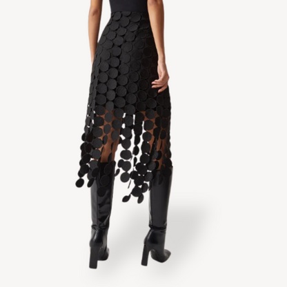 Women’s Circle Cutout Midi Skirt