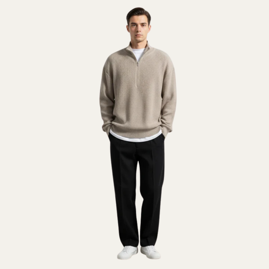 Men’s Classic Cable Knit Wool Blend Sweater