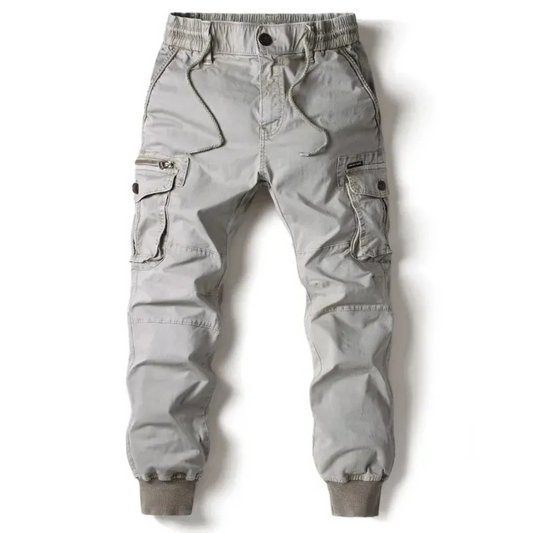 Men's Durable Outdoor Multi-Pocket Combat Trousers - BritishElegance