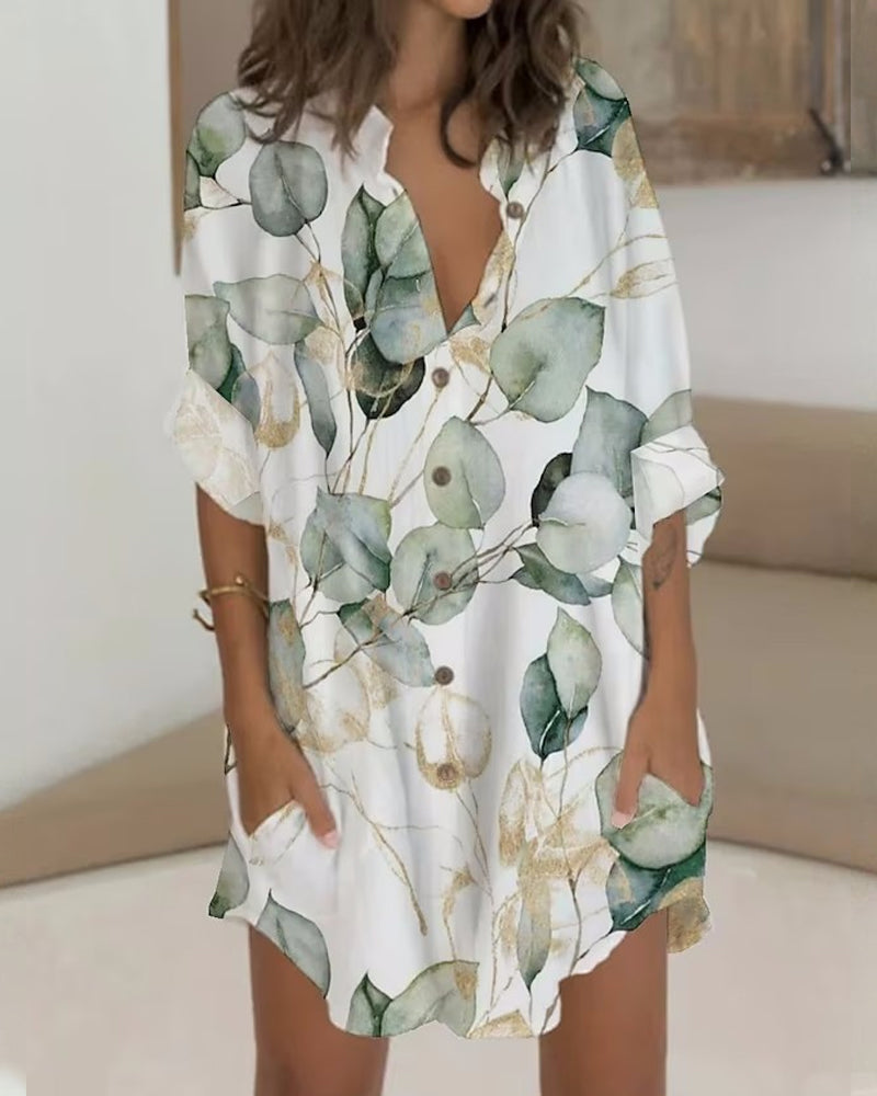 Women's Casual Sleeveless Sundress with Pockets - BritishElegance