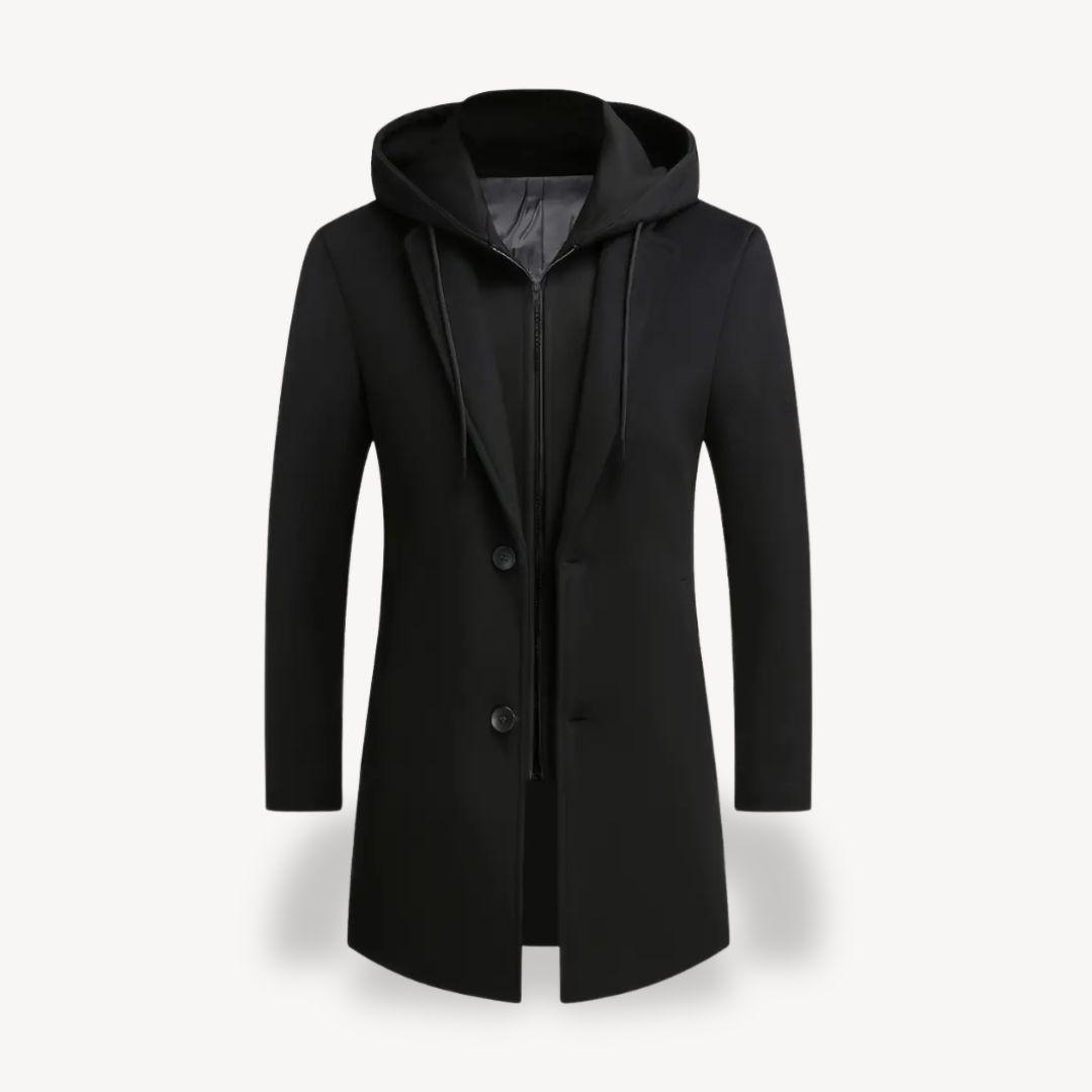 Modern Hooded Overcoat for Men