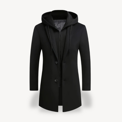 Modern Hooded Overcoat for Men