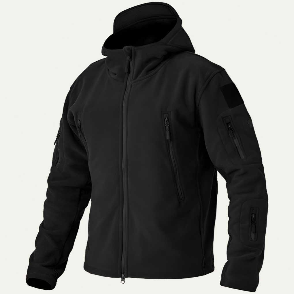 Men’s Outdoor Tactical Fleece Hooded Jacket