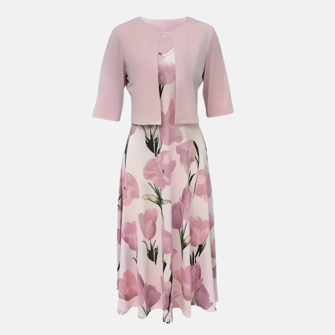 Isla A-Line Maxi Dress | Floral V-Neck Sleeveless Dress
